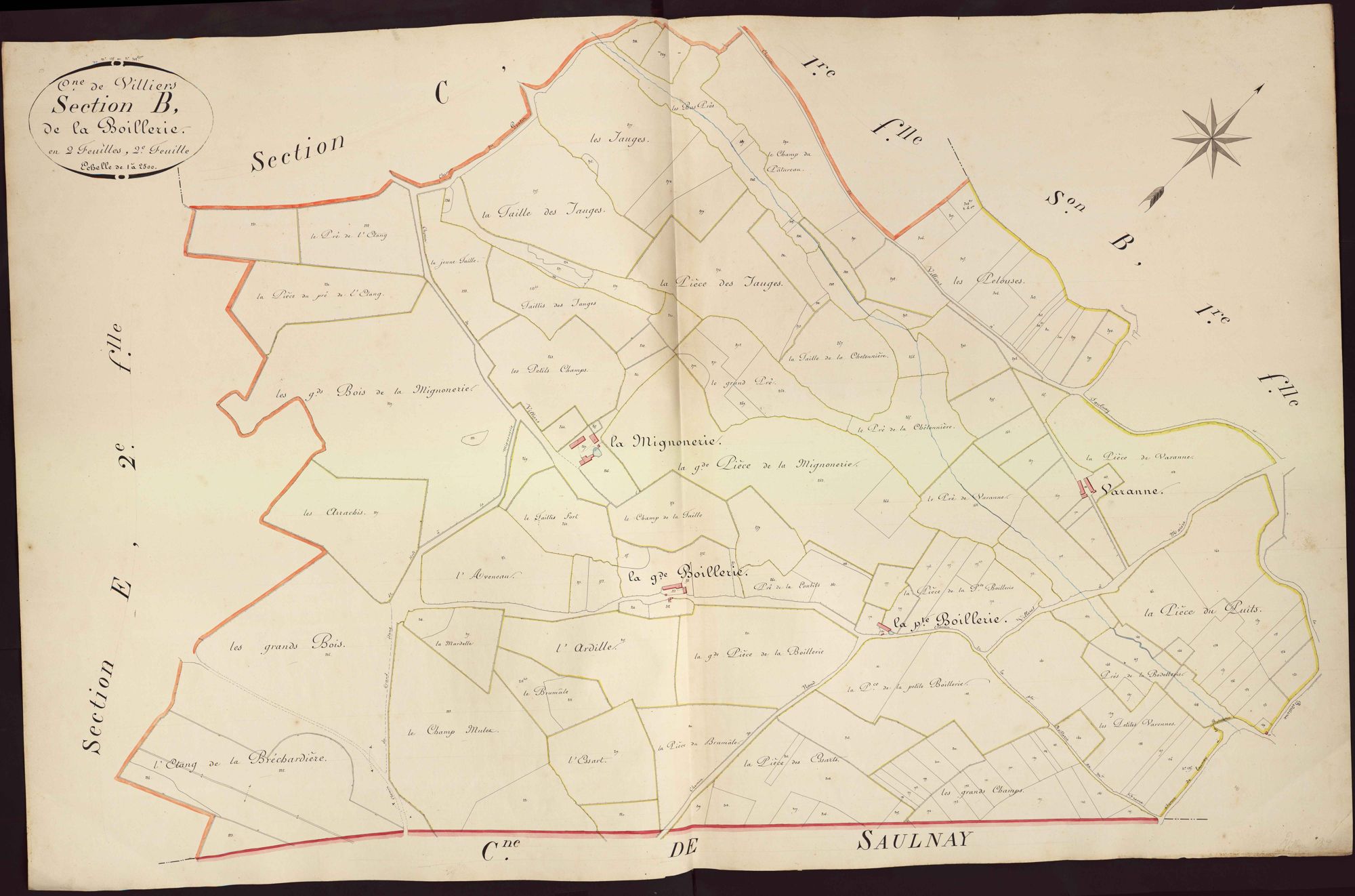 Villiers - Section B2, dite de la Boillerie.