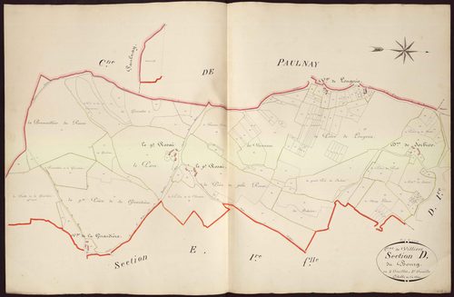 Villiers - Section D2, dite du Bourg.