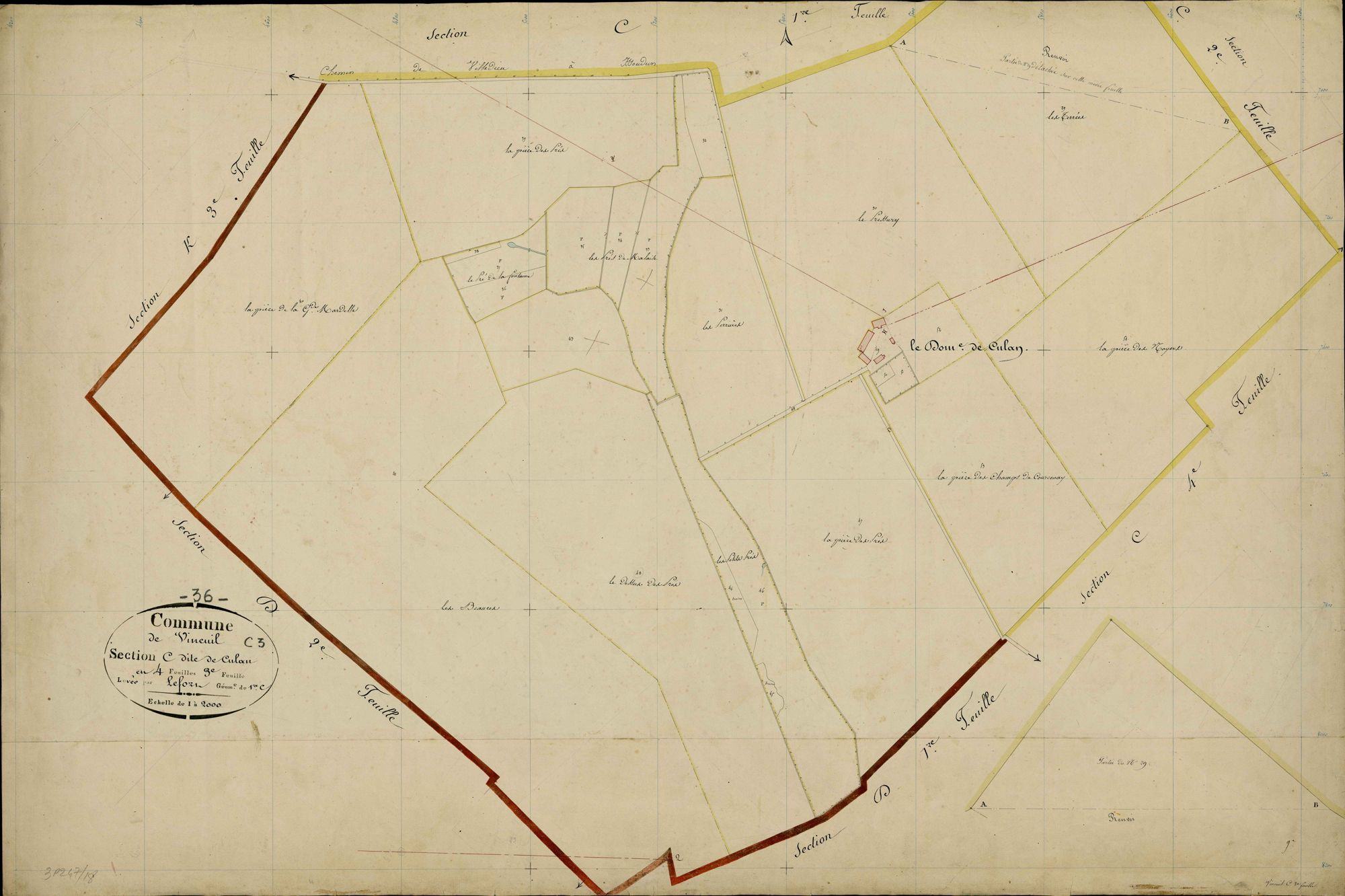 Vineuil - Section C3, dite de Culan.