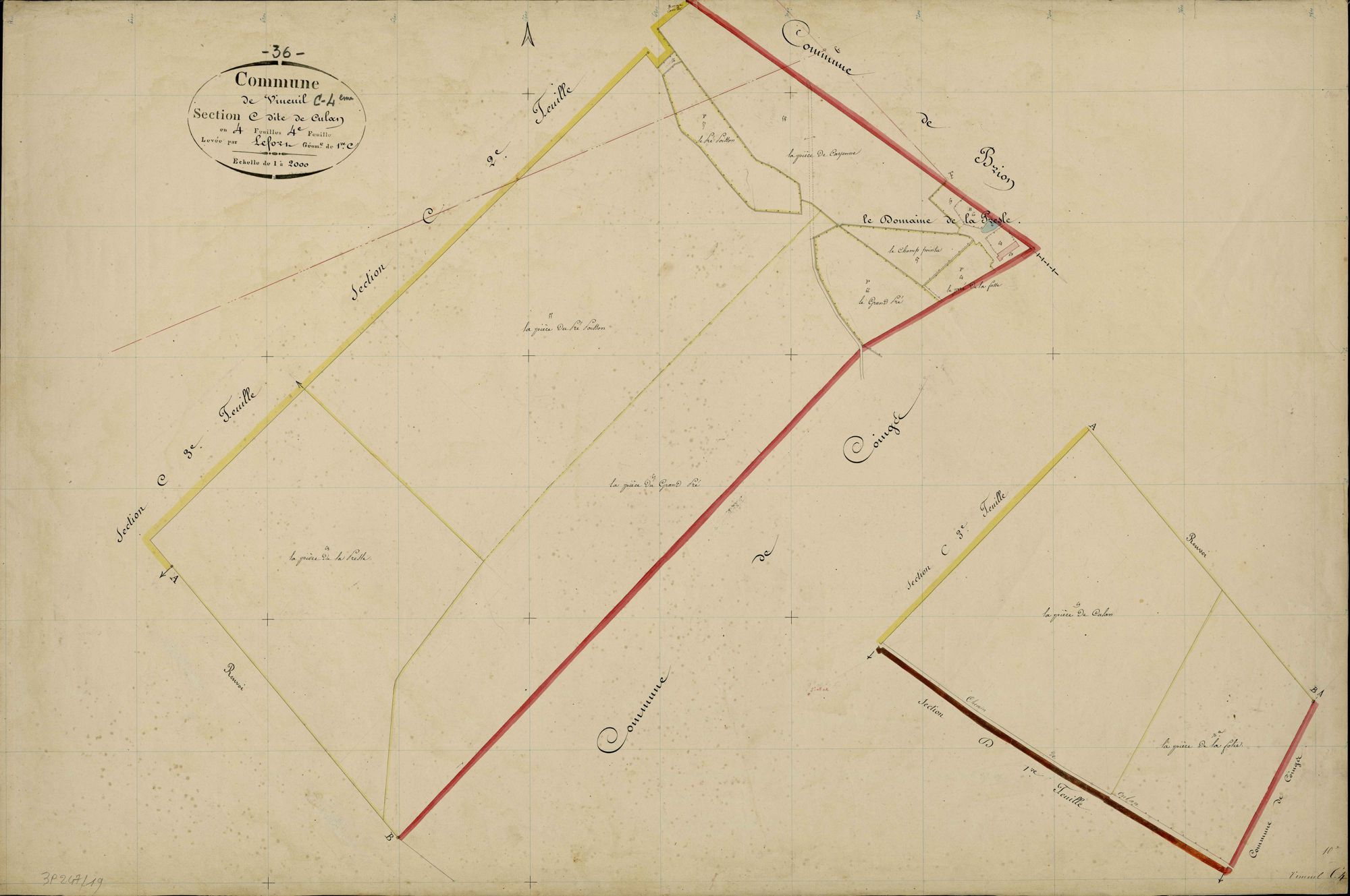Vineuil - Section C4, dite de Culan.