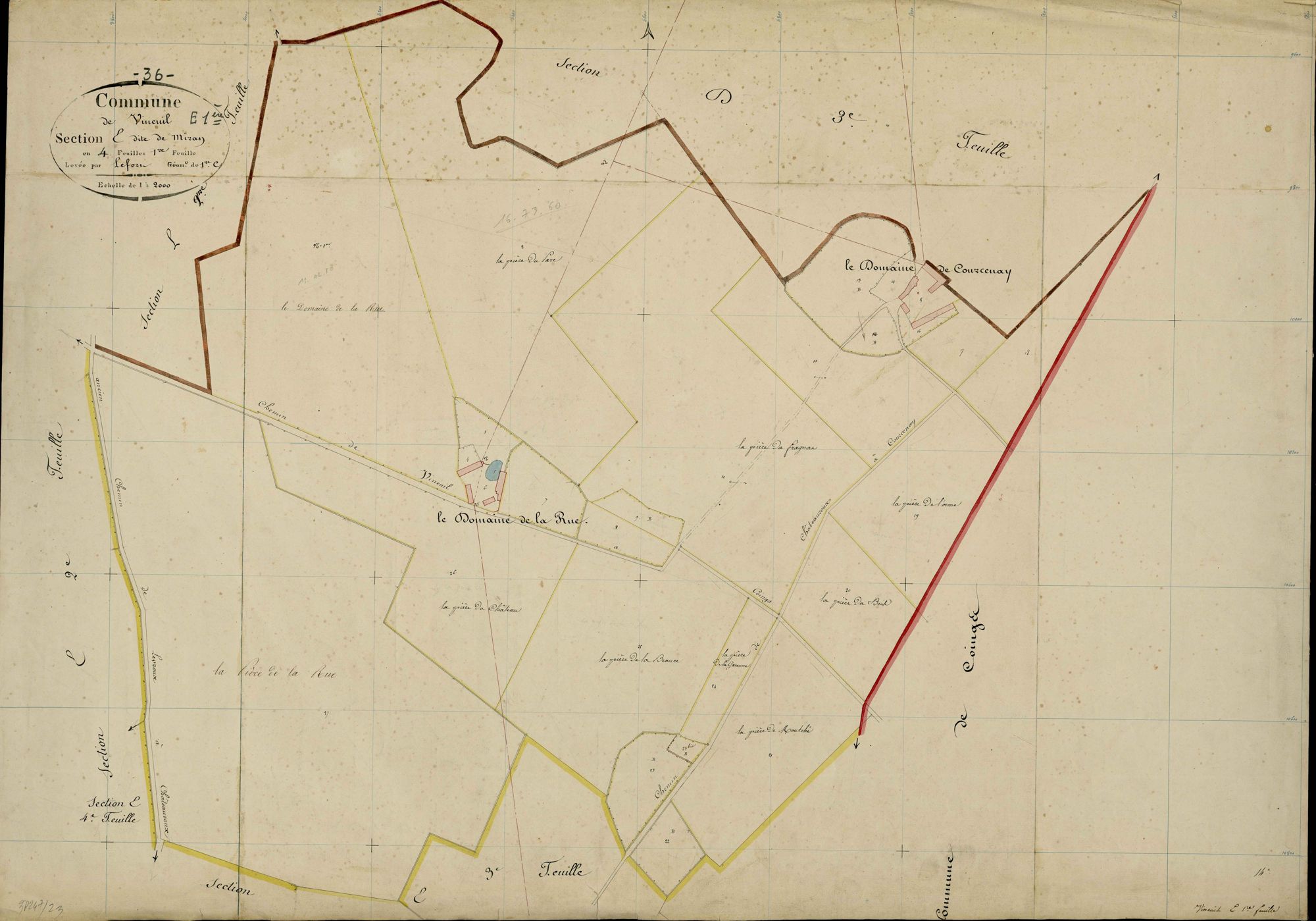 Vineuil - Section E1, dite de Miran.