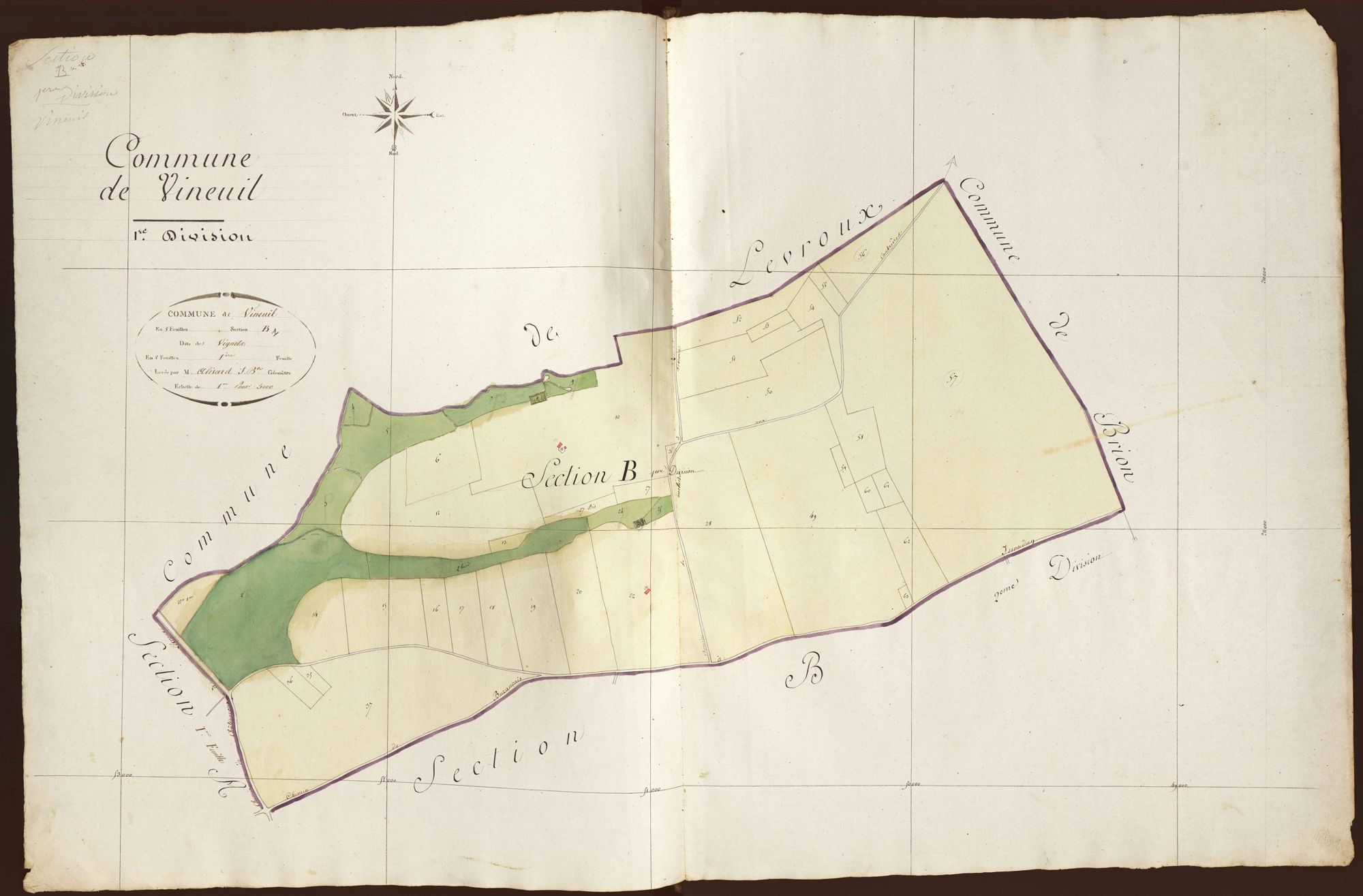 Vineuil - Section B1, dite des Vignots.