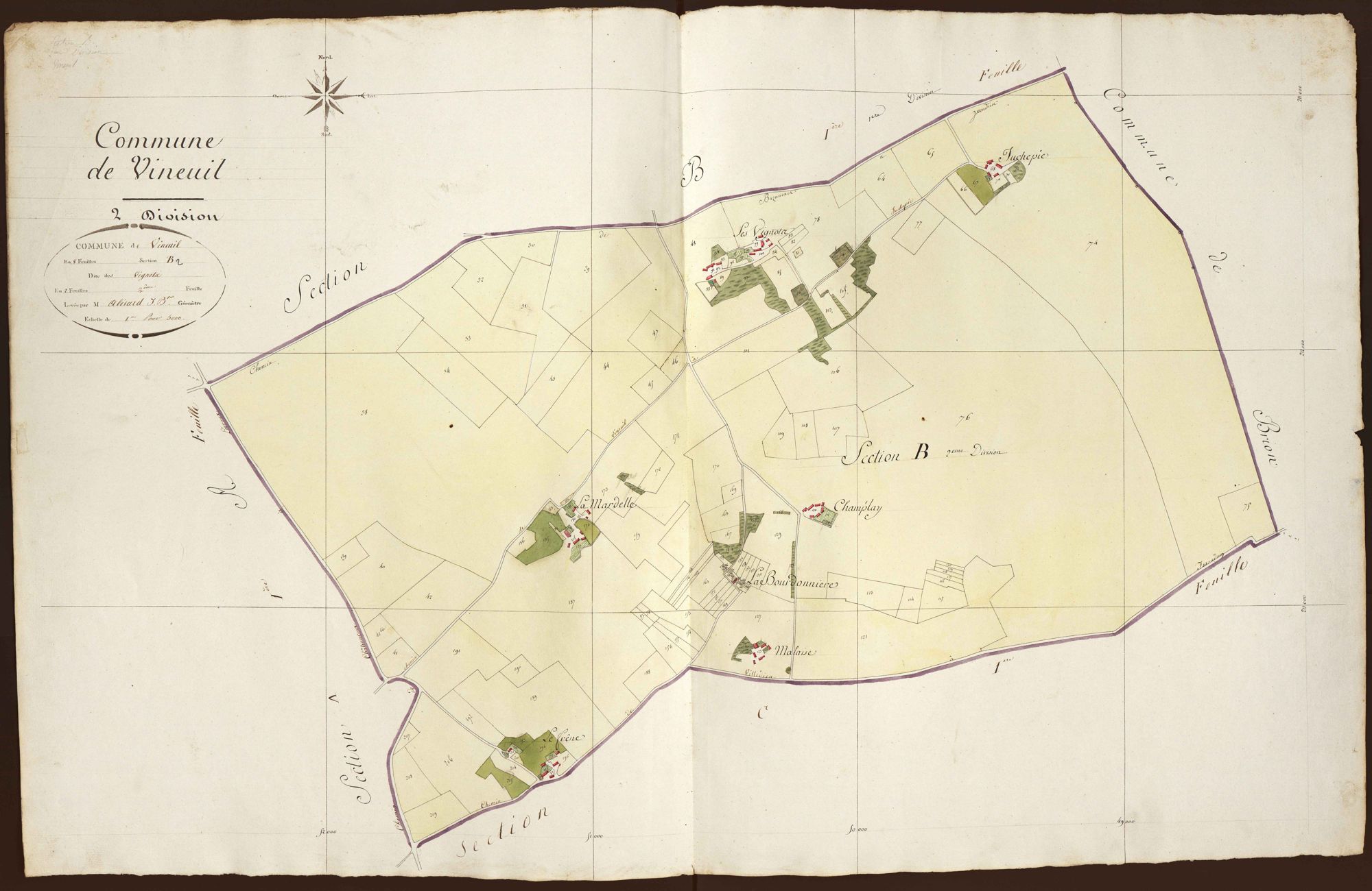 Vineuil - Section B2, dite des Vignots.