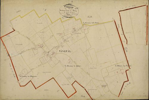 Vineuil - Section H1, dite du Bourg.