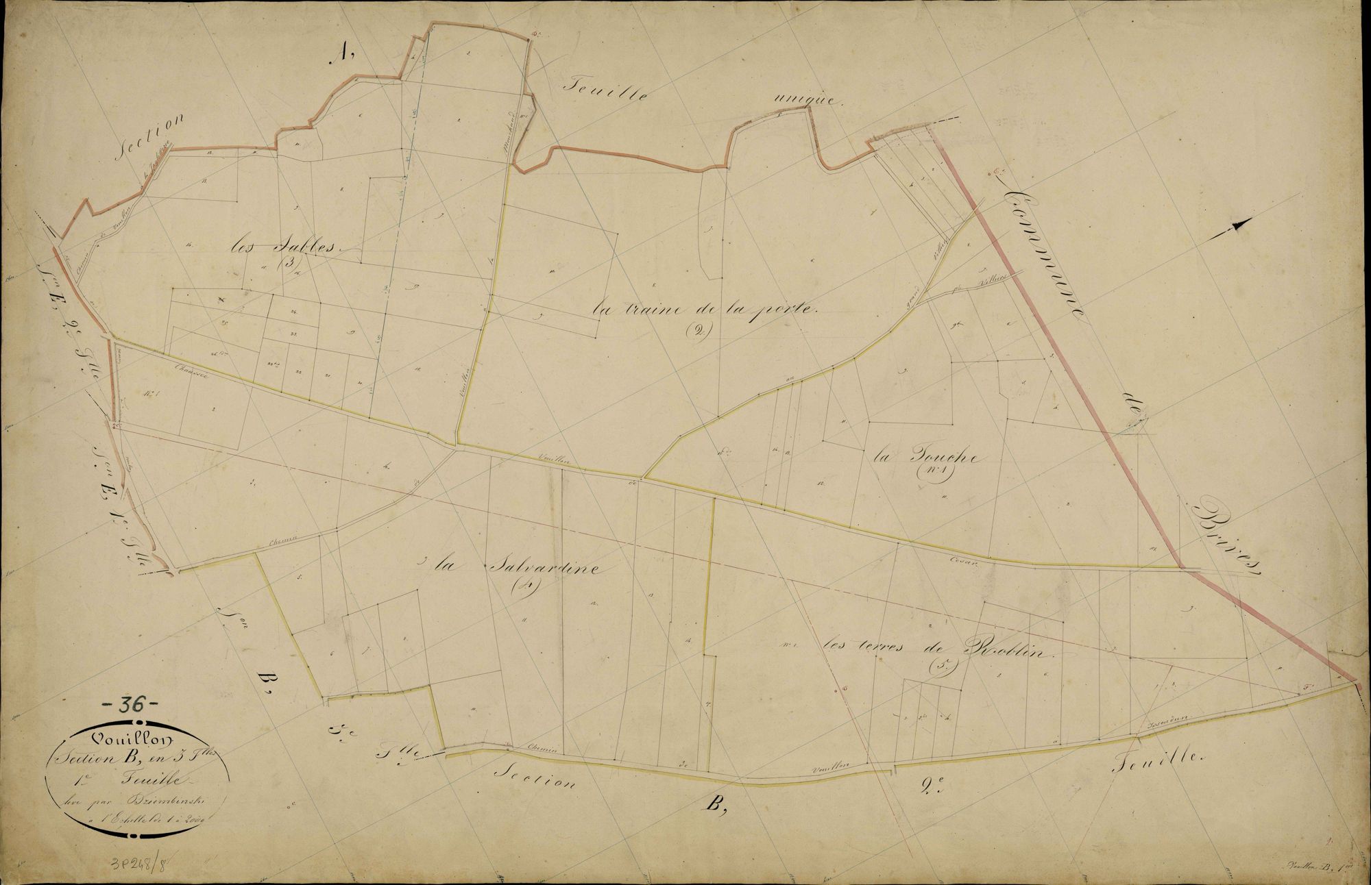 Vouillon - Section B1, [dite du Bourg].