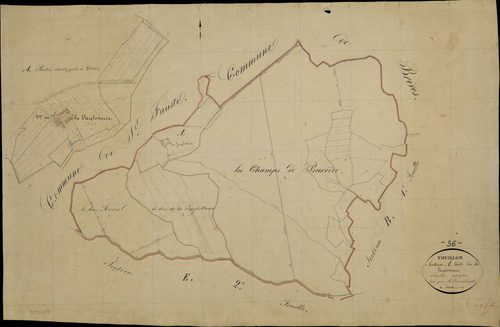 Vouillon - Section A, dite de la Jaglotterie.