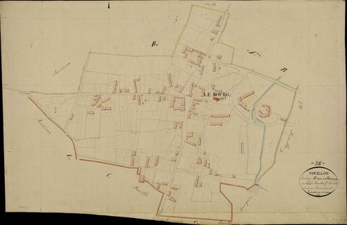 Vouillon - Section B3, dite du Bourg.