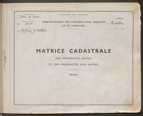 Table des comptes de la matrice. Comptes actifs personnes morales et A-E.