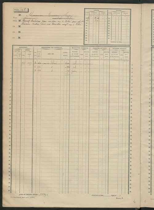 Matrice des propriétés non bâties, fol. 489 à 1088.