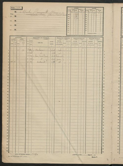 Matrice des propriétés non bâties, fol. 489 à 1088.