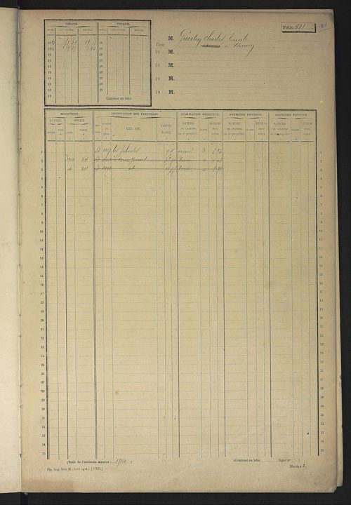 Matrice des propriétés non bâties, fol. 601 à 1198.
