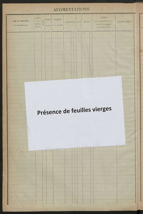 Matrice des propriétés foncières, fol. 2462 à 2674 ; table alphabétique des propriétaires.
