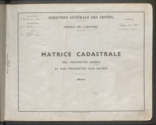 Table des comptes de la matrice. Comptes actifs personnes morales et A - Che.