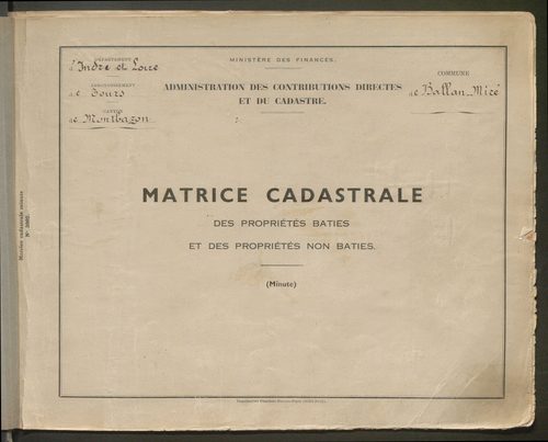 Table des comptes de la matrice. Comptes actifs personnes morales et A - Bl.