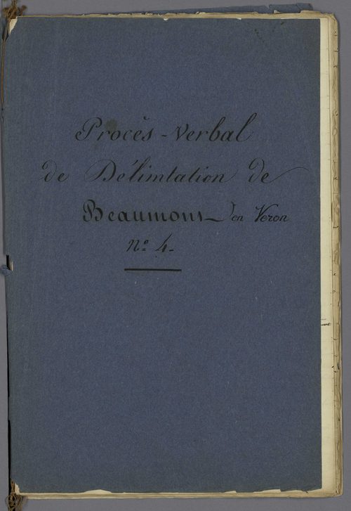 Beaumont-en-Véron (1832-1836)