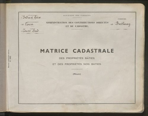 Table des comptes de la matrice. Comptes actifs personnes morales et A - L.