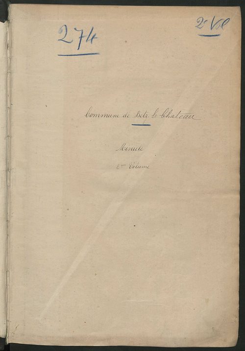 Matrice des propriétés non bâties, fol. 501 à 1000.