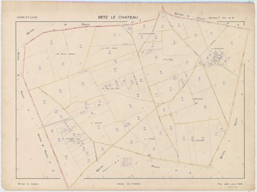 Section I, feuille 2