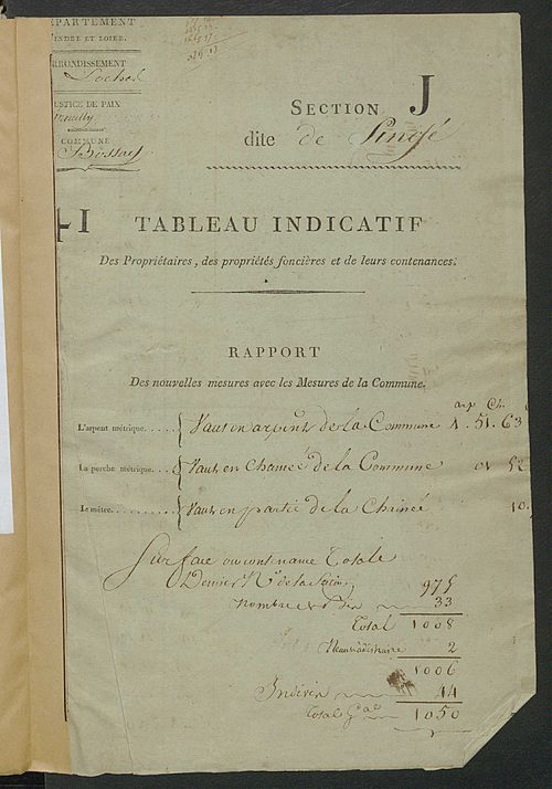 Sections J à P.
