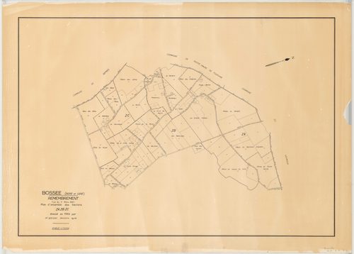 Tableau d'assemblage partiel, feuille unique