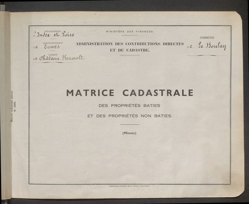 Table des comptes de la matrice. Comptes actifs personnes morales et A - G.