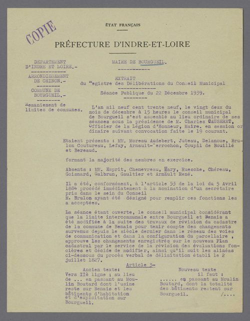 Bourgueil (1827, 1939)