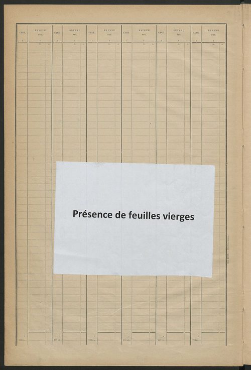 Matrice des propriétés bâties ; récapitulation ; table alphabétique des propriétaires.