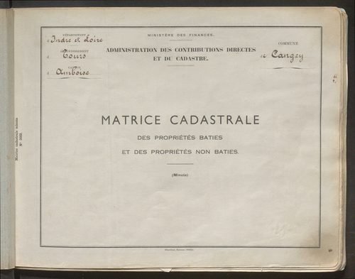 Table des comptes de la matrice. Comptes actifs personnes morales et A - Cl.