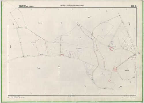 Section ZB, YD, feuille unique