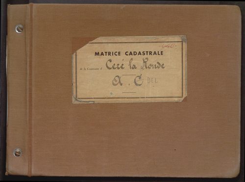 Table des comptes de la matrice. Comptes actifs personnes morales et A - Dele.