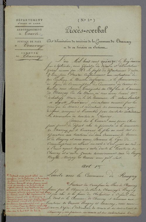 Chançay (1815, 1953-1954)