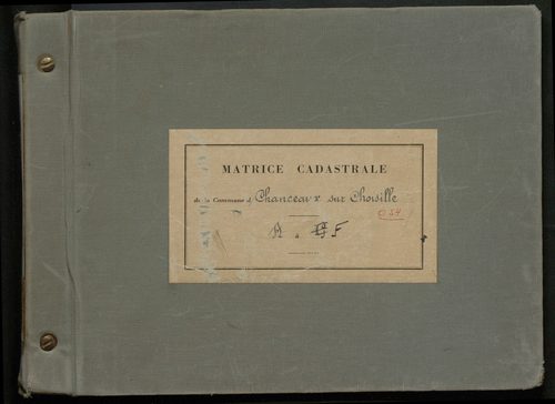 Table des comptes de la matrice. Comptes actifs personnes morales et A - F.