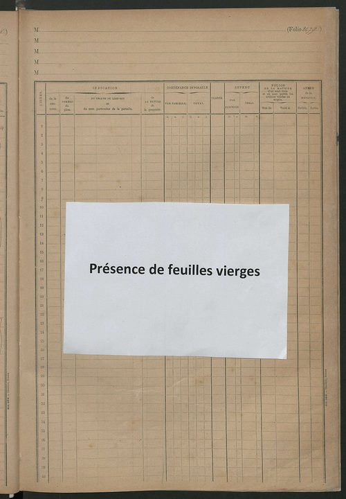Matrice des propriétés foncières, fol. 2467 à 2802.
