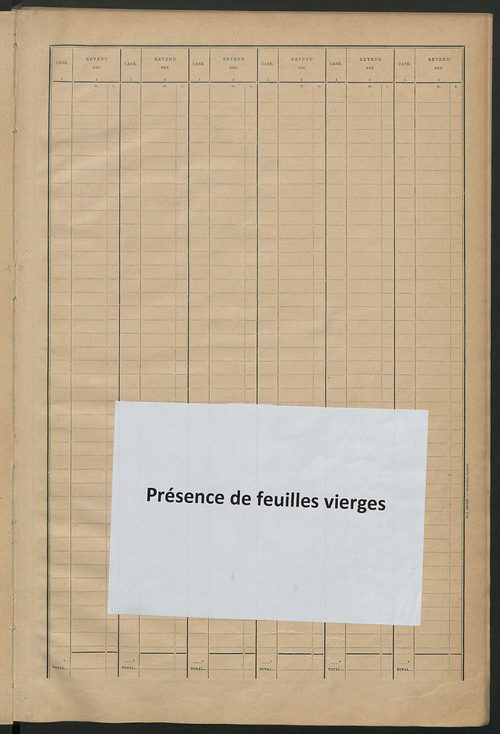 Matrice des propriétés bâties ; récapitulation ; table alphabétique des propriétaires.