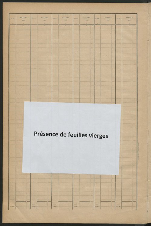 Matrice des propriétés bâties ; récapitulation ; table alphabétique des propriétaires.