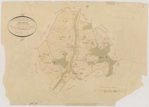 Tableau d'assemblage, comportant les sections A à E