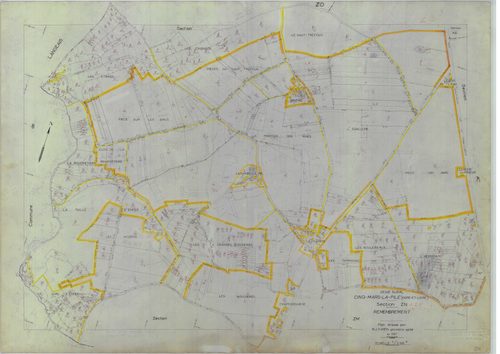 Section ZN, feuille 1a, et ZP, feuille 1b