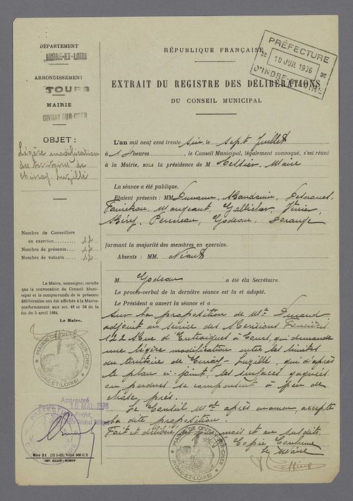 Civray-sur-Cher (1823, 1936-1942)