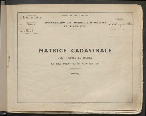 Table des comptes de la matrice. Comptes actifs personnes morales et A - Ber.