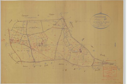 Section B, feuille 2, et C, feuille 1c