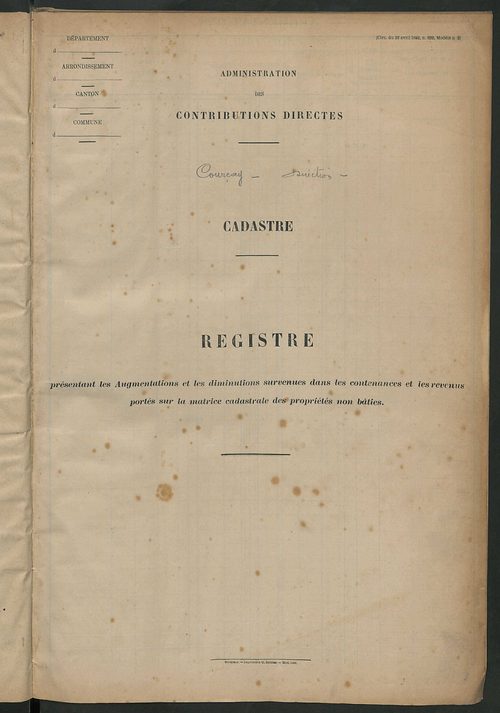 Matrice des propriétés foncières, fol. 1797 à 1917 ; table alphabétique des propriétaires.