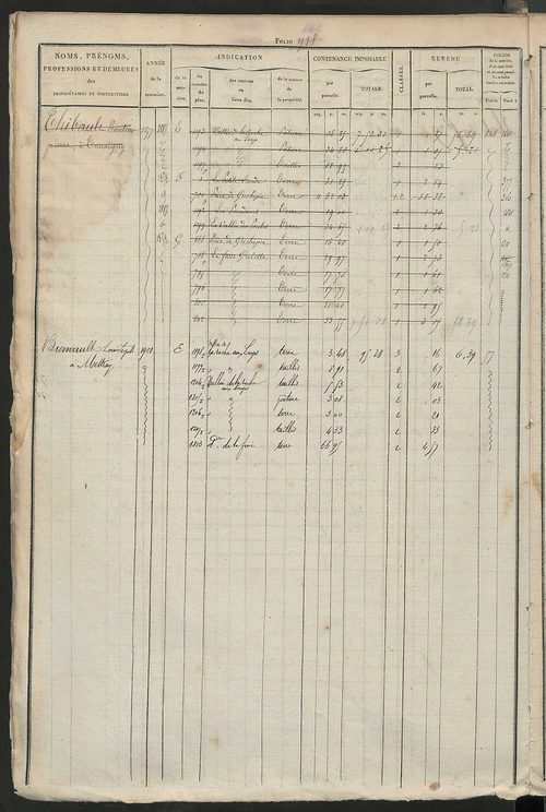 Matrice des propriétés foncières, fol. 917 à 1396.