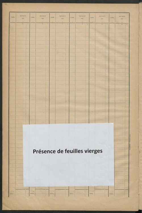 Matrice des propriétés bâties ; récapitulation ; table alphabétique des propriétaires.