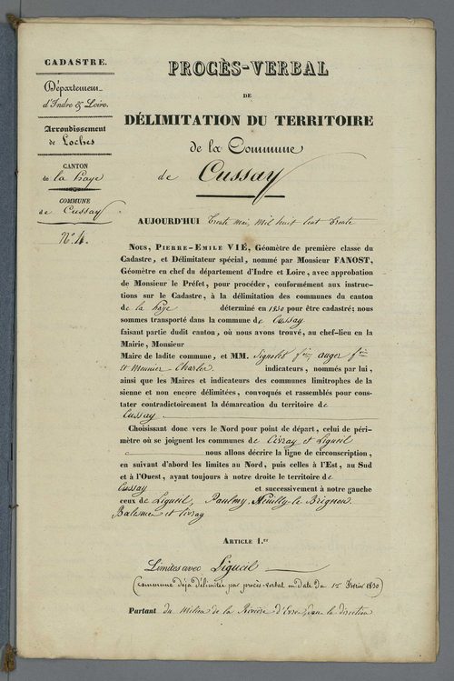 Cussay (1830, 1947)