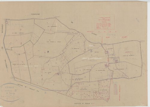 Section B, feuille 1