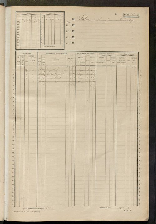 Matrice des propriétés non bâties, fol. 493 à 753.