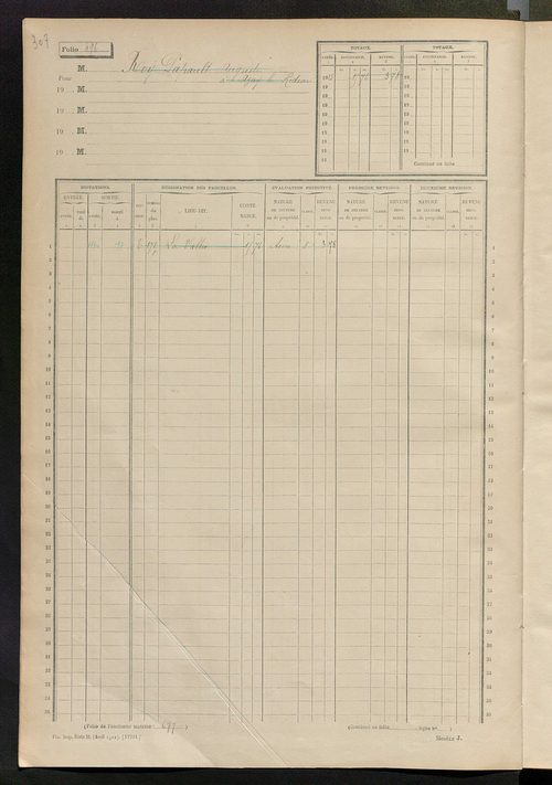 Matrice des propriétés non bâties, fol. 493 à 753.