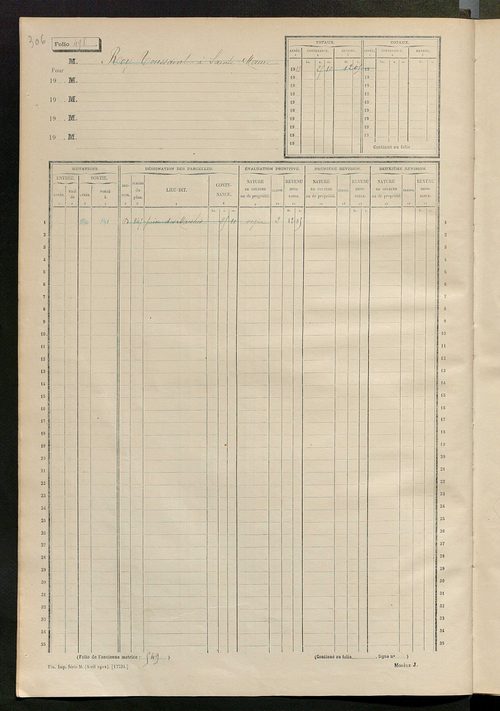 Matrice des propriétés non bâties, fol. 493 à 753.