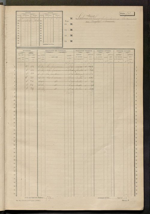 Matrice des propriétés non bâties, fol. 493 à 753.