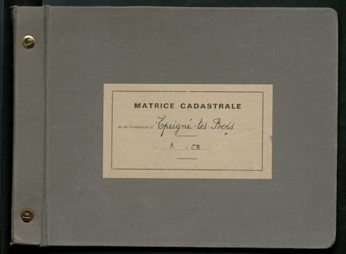Table des comptes de la matrice. Comptes actifs personnes morales et A - C.